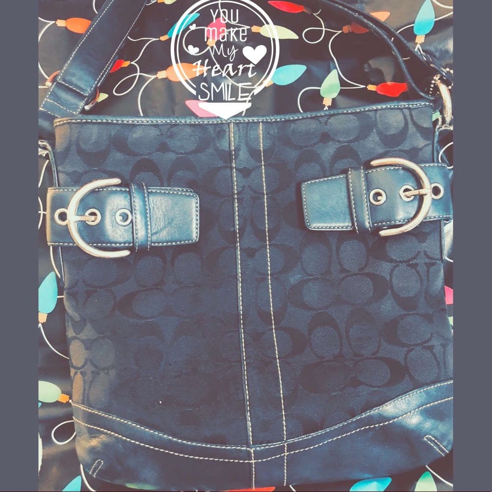 Used Good Shape Black Coach Purse